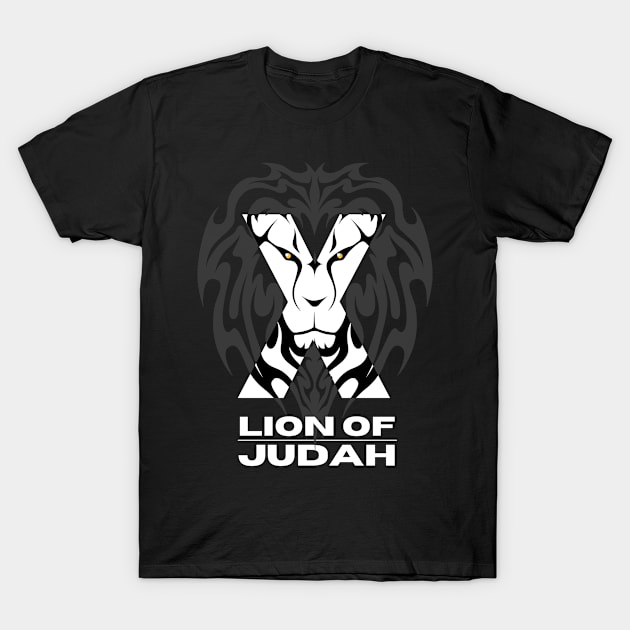 Christ - Lion of Judah T-shirt, Christian Gifts, Religious Gifts, Greek Letter, Tribal Art, Pastor Appreciation T-Shirt by King Arthur's Closet